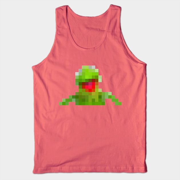 8bit Kermit Fanart Design Tank Top by DankFutura